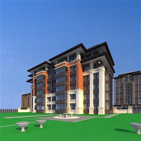 欧式 住宅区 住宅楼