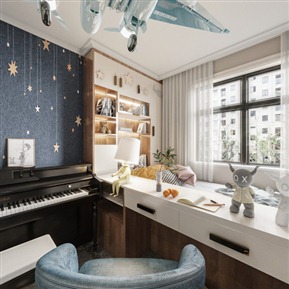 现代 榻榻米卧室 榻榻米男孩房