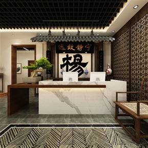 新中式 展厅 家具展厅全景