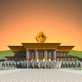 东南亚 寺庙 佛学院佛教寺庙