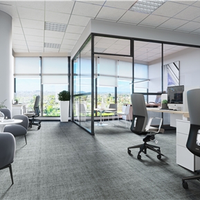 现代 公共办公区 老总办公室