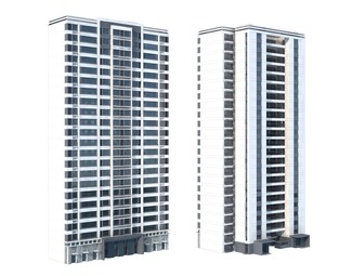 现代 住宅楼 单体建筑