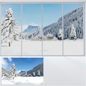 自然冰雪白啞光白天外景 風(fēng)景 VR