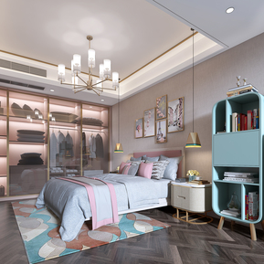 新中式 儿童房 女孩房