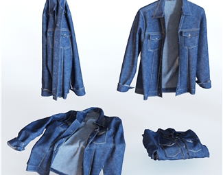现代 衣服 牛仔外套
