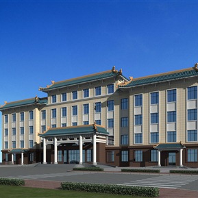 新中式 办公楼 中医医院