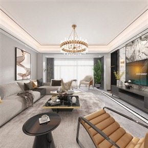 轻奢 客餐厅 客餐厅全景