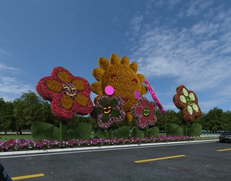 现代 草雕 城市草雕雕塑