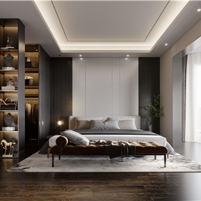 现代 卧室 主卧