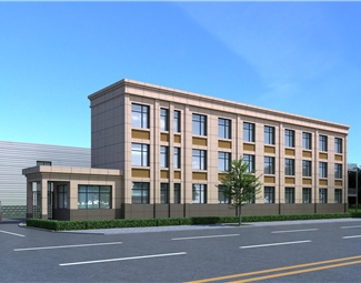 现代三层公共建筑