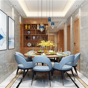 新中式 餐厅 客餐厅