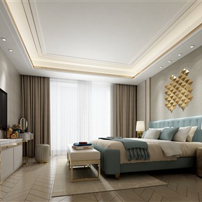 现代 卧室 主卧