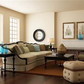 美式 客厅 客厅沙发组合