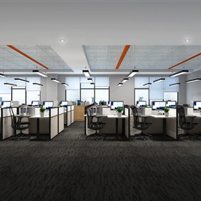 现代 公共办公区 敞开员工办公区