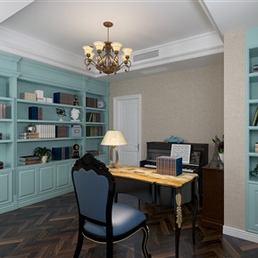 美式 书房