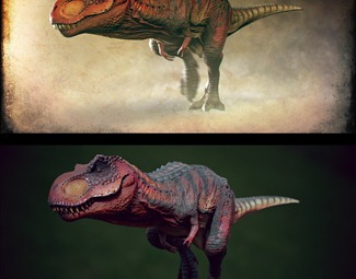 现代矫健的恐龙