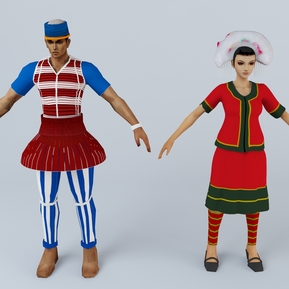 民族风 游戏角色 少数民族服饰