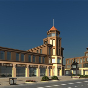 欧式 商业楼 商服