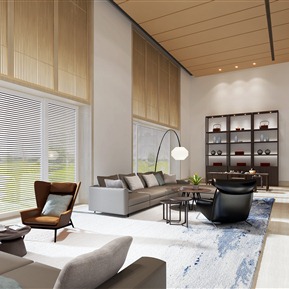 现代 客厅 别墅客厅