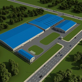 现代 厂房 厂区