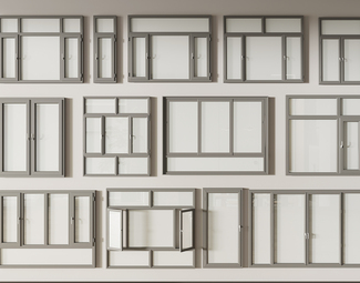 现代 窗户 铝合金窗户