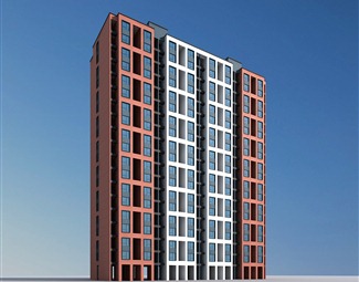 现代小区住宅3d模型下载-3d溜溜网