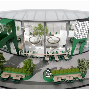 现代 料理店 复式轻食料理店