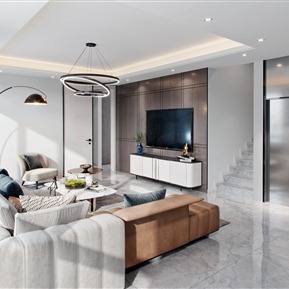 现代 客厅 客厅起居室