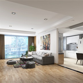 现代 客餐厅 简约客厅餐厅