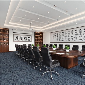 现代 会议室 会议桌椅