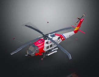 现代直升机模型