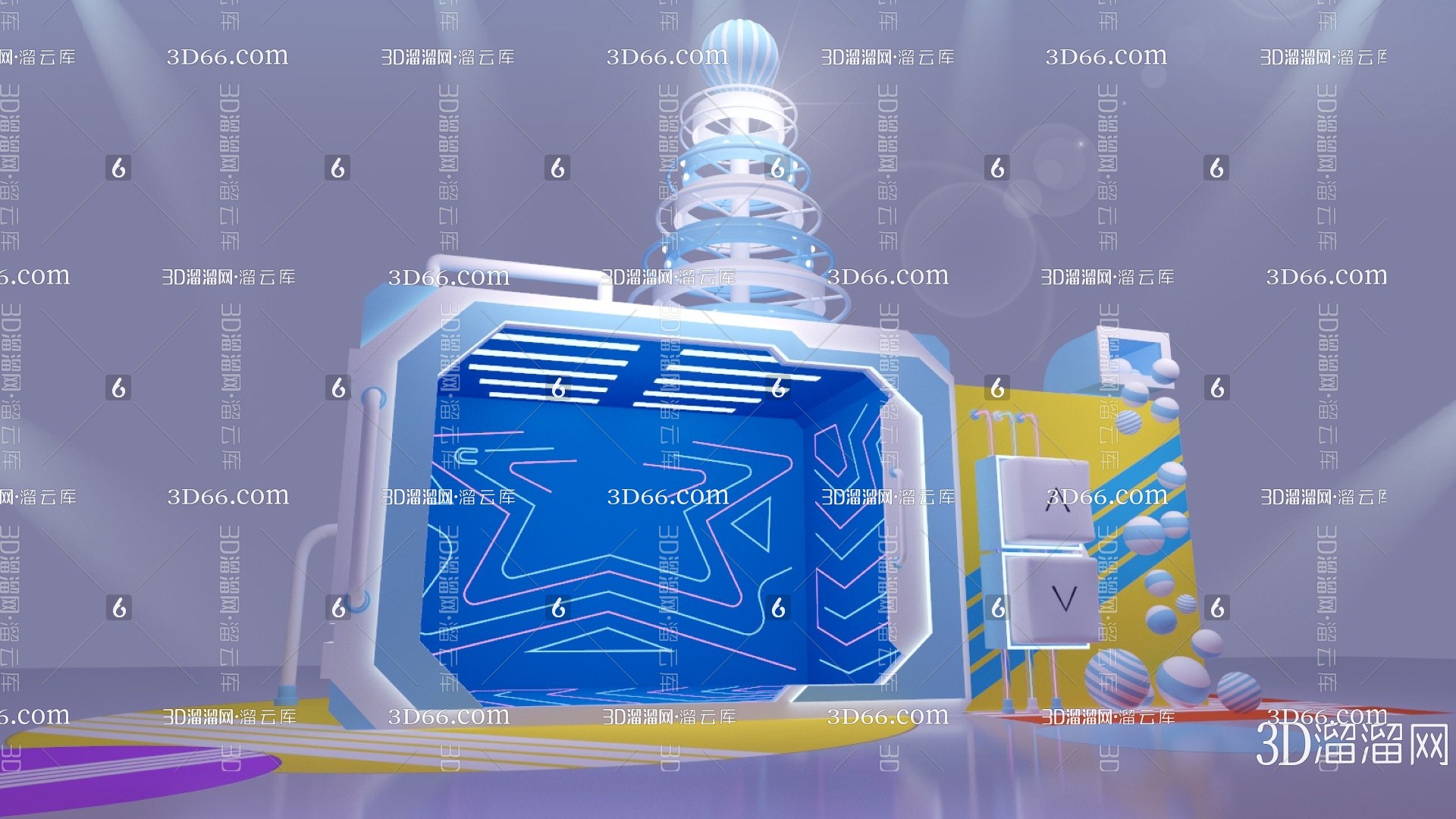 【现代美陈3D模型】-3D现代美陈3d模型下载-溜溜IDGCH79532538930-免费3Dmax模型库_3d溜溜网