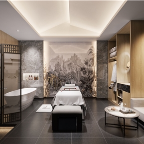 现代 SPA 美容院包间