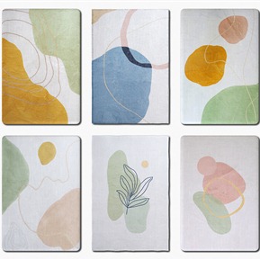 现代 方形地毯 清新抽象地毯