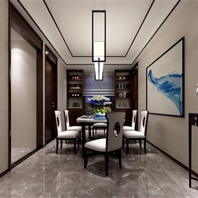 新中式 餐厅 餐厅简约