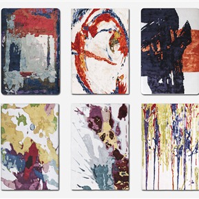 现代 方形地毯 抽象地毯