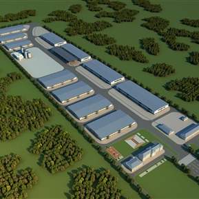 现代 厂房 厂区