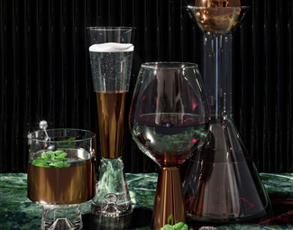 现代水杯玻璃