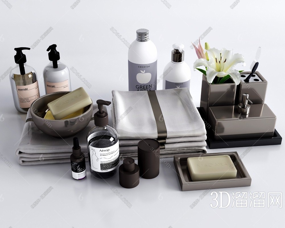 现代生活用品3d模型下载