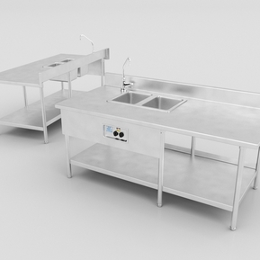 现代 后厨设备 水槽