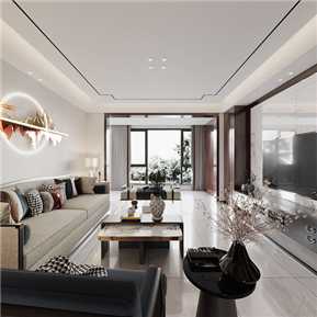 新中式 客餐厅 客厅餐厅