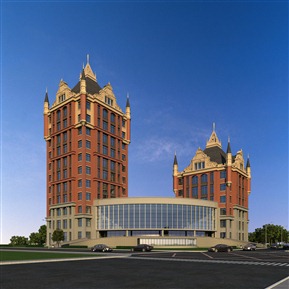 欧式 办公楼 塔楼