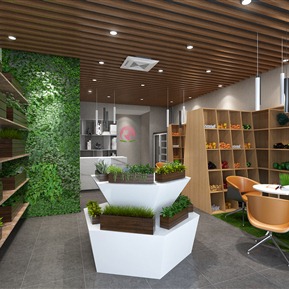 现代 店面 蔬菜水果店