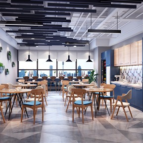 现代 茶水间 茶水洽谈区