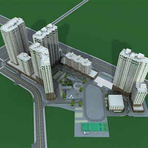 现代 鸟瞰图 鸟瞰