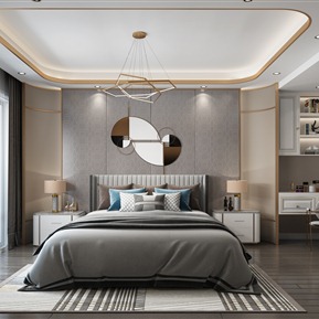 现代 卧室 主卧 男孩房 女孩房