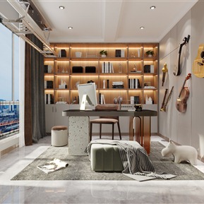 轻奢 卧室  主卧