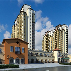 欧式 住宅区 西班牙住宅