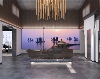 新中式 展厅 村使馆