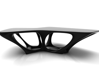 现代黑色餐桌